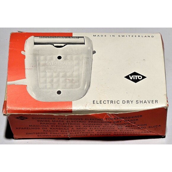 VTG Vito Rapid Electric Shaver Original Box Switzerland Swiss 21439 Tested Works - Picture 10 of 16